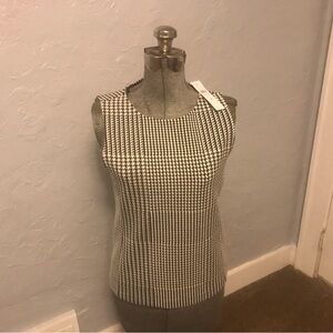 NWT Classic Black and White Houndstooth tank top